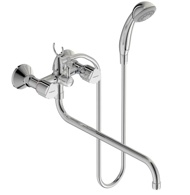 Смеситель для ванны с душем VIDIMA ECO BA164AA (хром, L-40) BA164AA