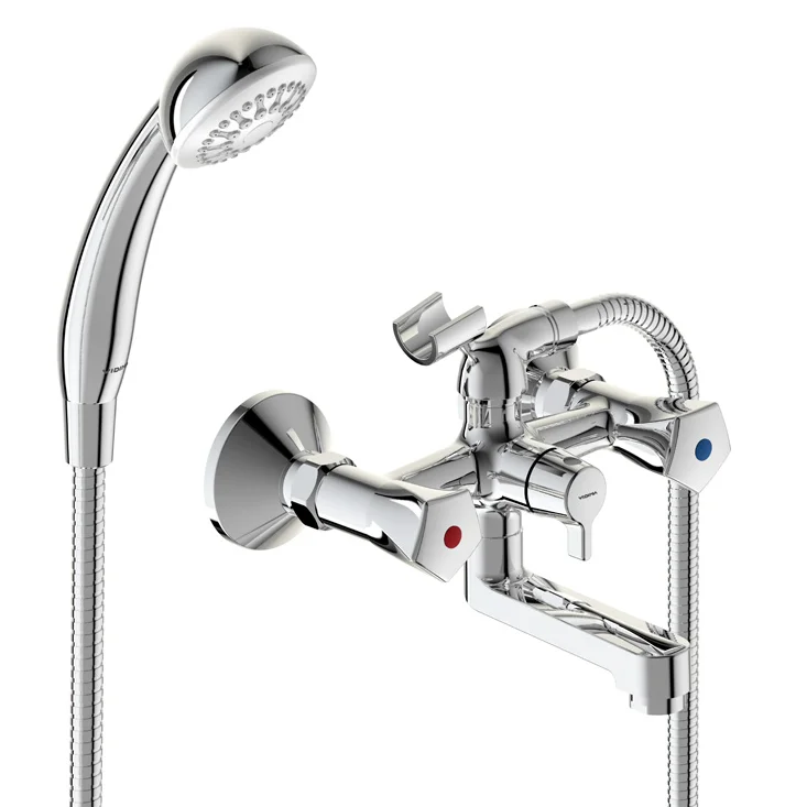 Смеситель для ванны с душем VIDIMA LIFE BA361AA (хром, L-10). Фото 1 из 3