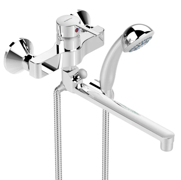 Смеситель для ванны с душем VIDIMA LOGIK BA280AA (хром, L-25) BA280AA