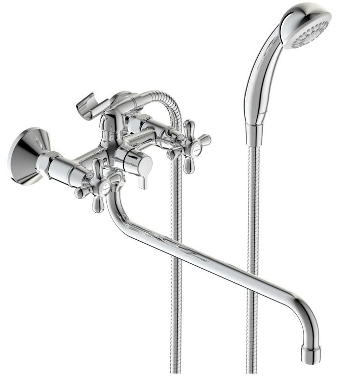 Смеситель для ванны с душем VIDIMA RETRO BA348AA (хром, L-32) BA348AA