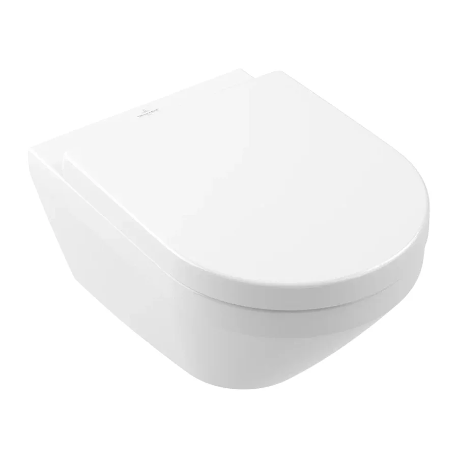 Унитаз подвесной VILLEROY&BOCH ARCHITECTURA 4694CL01 гор. вып. 53*37 + сиденье TwistFlush (белый) 4694CL01