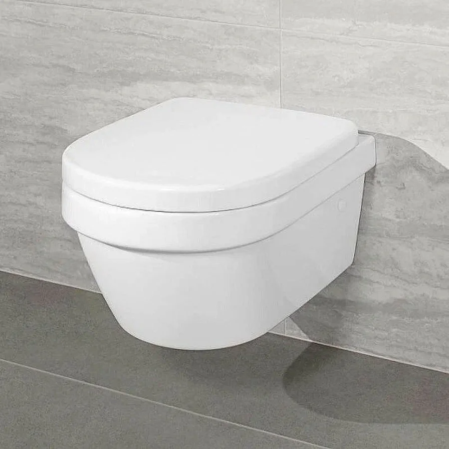 Унитаз подвесной VILLEROY&BOCH ARCHITECTURA 4694HR01 гор. вып. 53*37 + сиденье (белый) 4694HR01