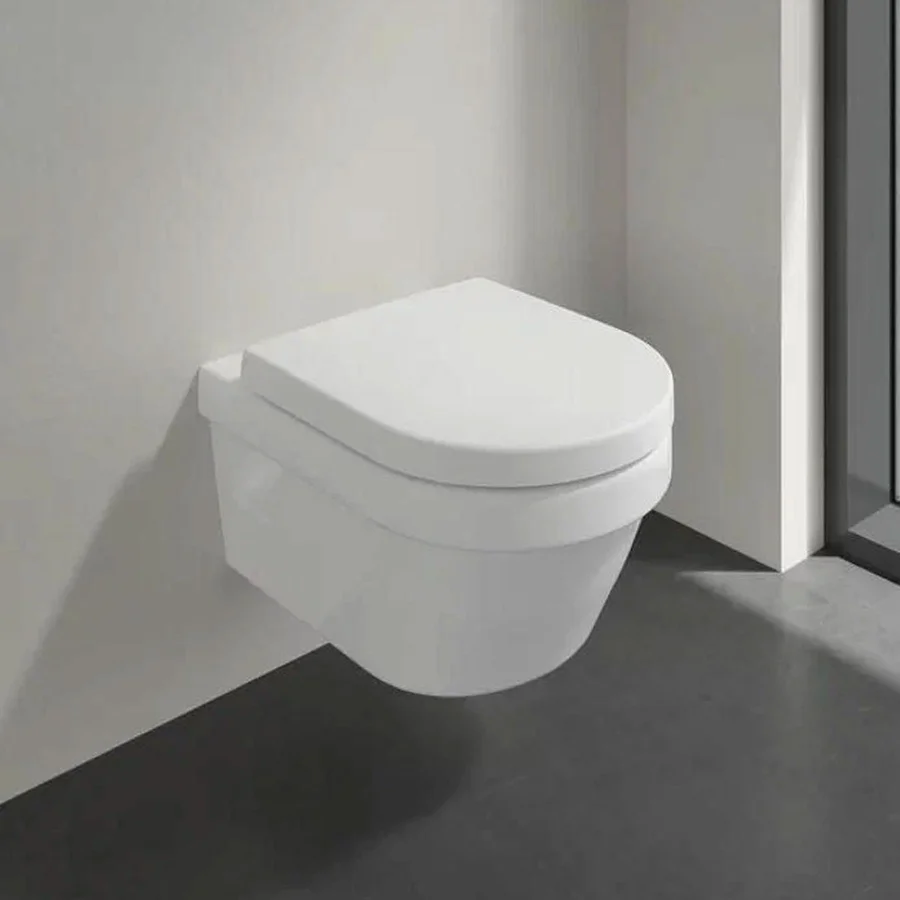 Унитаз подвесной VILLEROY&BOCH ARCHITECTURA 5684HR01 Rim 53*37 + сиденье (белый) 5684HR01