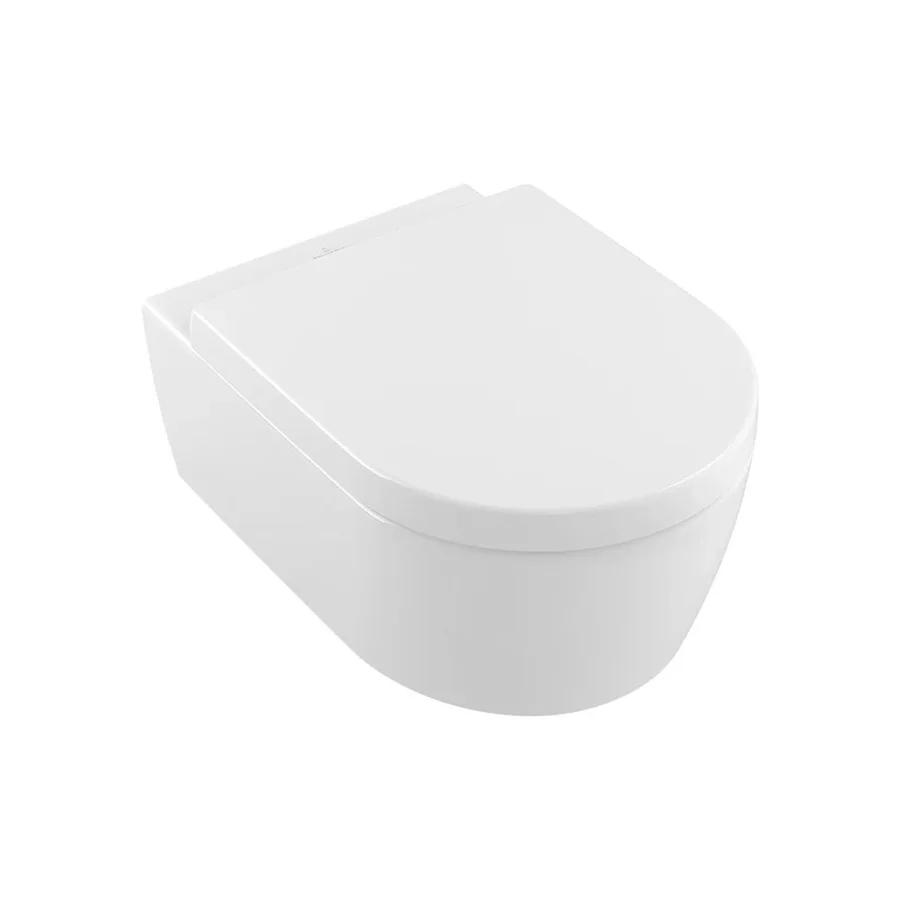 Унитаз подвесной VILLEROY&BOCH AVENTO 5656HR01 Rim гор. вып. 53*37 + сиденье (белый) 5656HR01