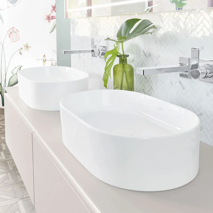 Раковина VILLEROY&BOCH COLLARO 4A195601 (накладная, (56*36), белый) 4A195601