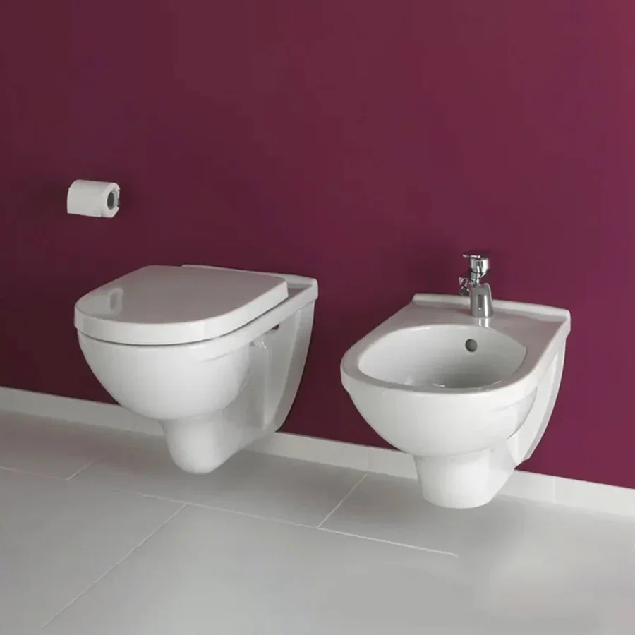Унитаз подвесной VILLEROY&BOCH O'NOVO 5660HR01 Rim 56*36 + сиденье (белый) 5660HR01