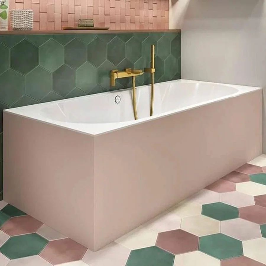 Ванна VILLEROY&BOCH OBERON 2.0 (170*75) UBQ170OBR2DV-01 (ножки, белый, слив.отверстие по центру) UBQ170OBR2DV-01