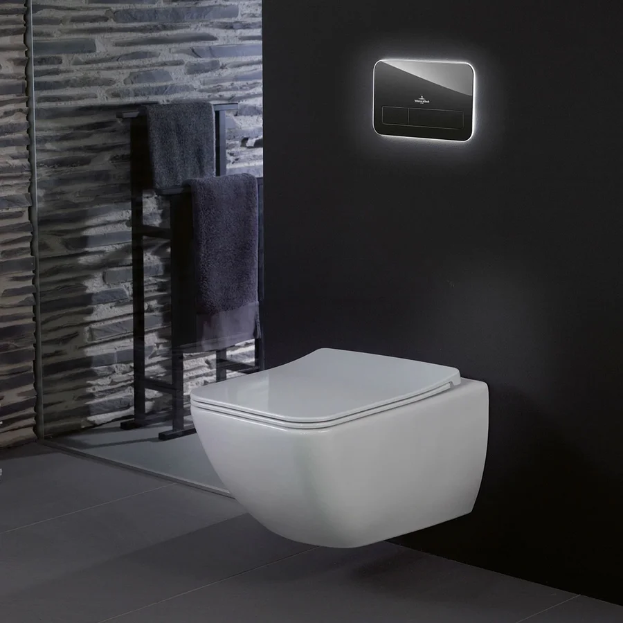 Унитаз подвесной VILLEROY&BOCH VENTICELLO 4611RL01 Rim 56*37,5 + сиденье (белый) 4611RL01