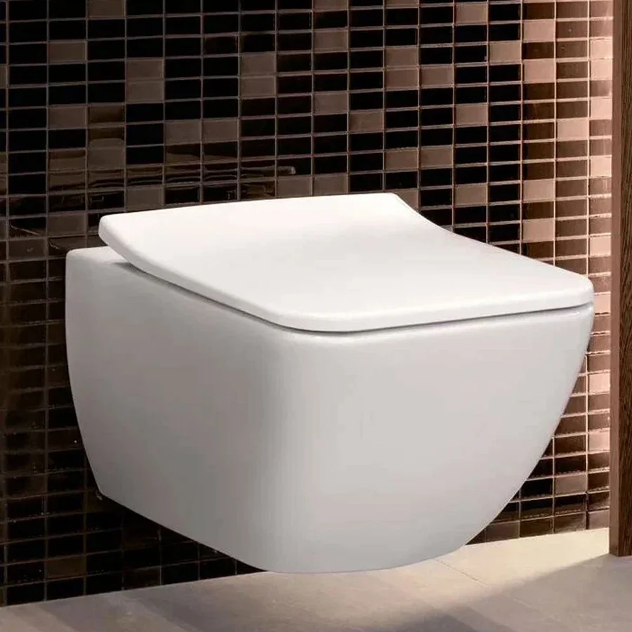 Унитаз подвесной VILLEROY&BOCH VENTICELLO 4611RS01 Rim 56*37,5 + сиденье (белый) 4611RS01