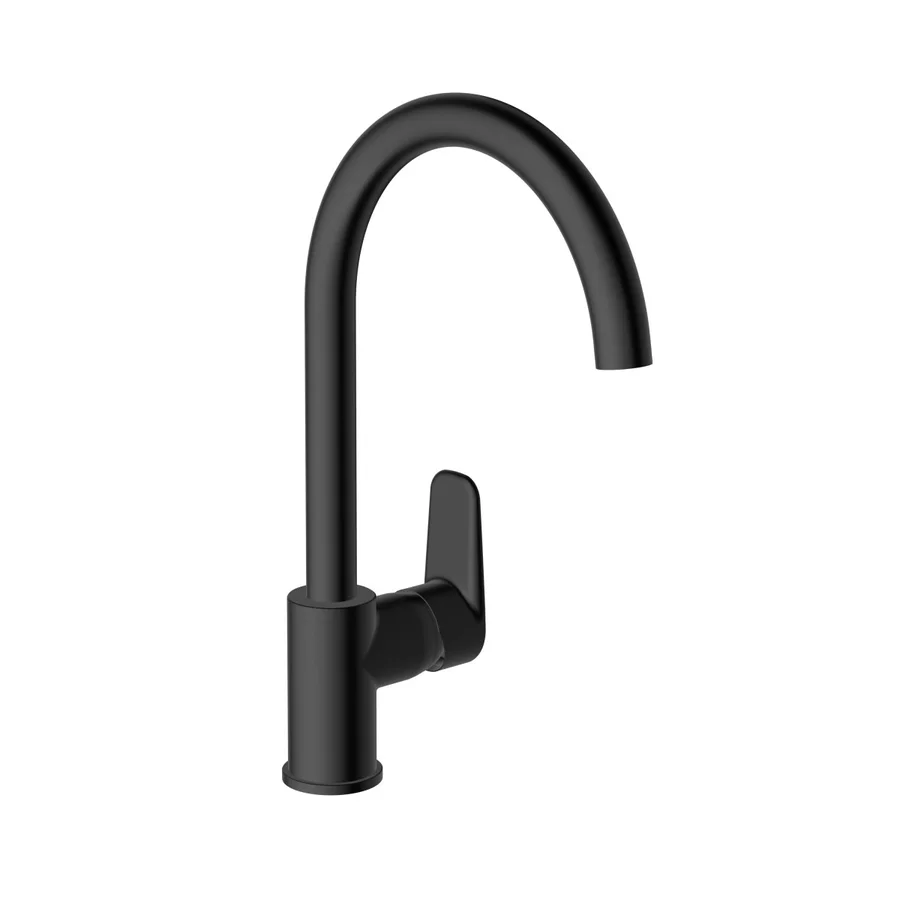 Смеситель для кухни для кухни VITRA Flow Soft A4341936EXP (черный матовый, L-20,2 H-24,2) A4341936EXP