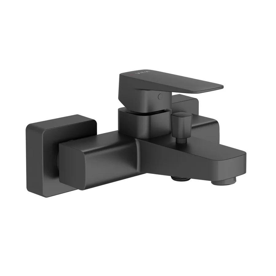 Смеситель для ванны настенный VITRA Root Square A4273736EXP (черный матовый, L-13 H-11) A4273736EXP