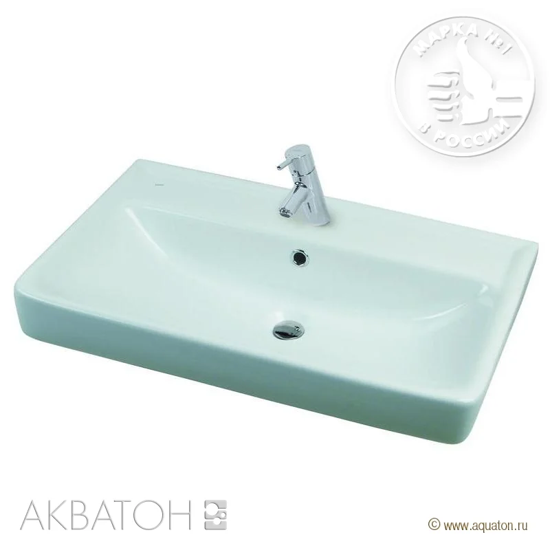 Раковина мебельная АКВАТОН ДРЕЯ 1AX013WBXX000 (к тумбе, (70*47,5), белый) ССП 1AX013WBXX000