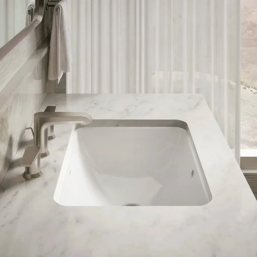 Раковина KOHLER CAXTON 20413T-0 (встраиваемая снизу, (48*36), белый) 20413T-0
