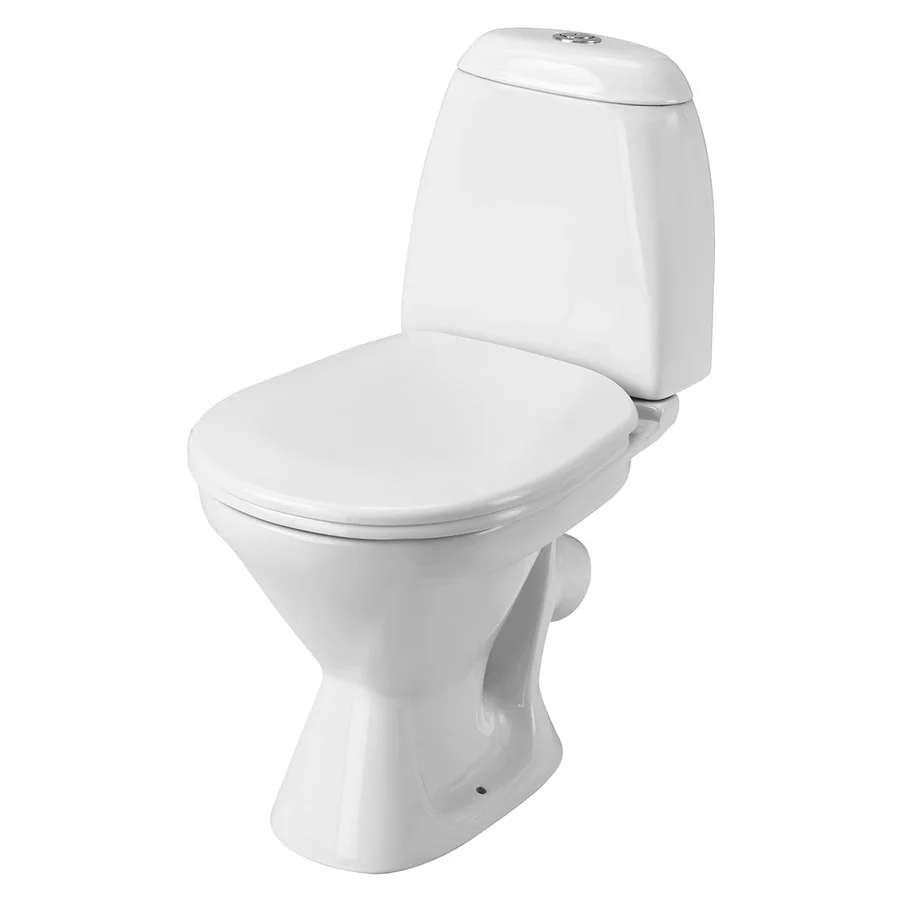 Унитаз-компакт напольный SANTEK РИМИНИ 1.WH50.1.523 кос.вып. 57,7*33,3 + сиденье п/п (белый) 1.WH50.1.523
