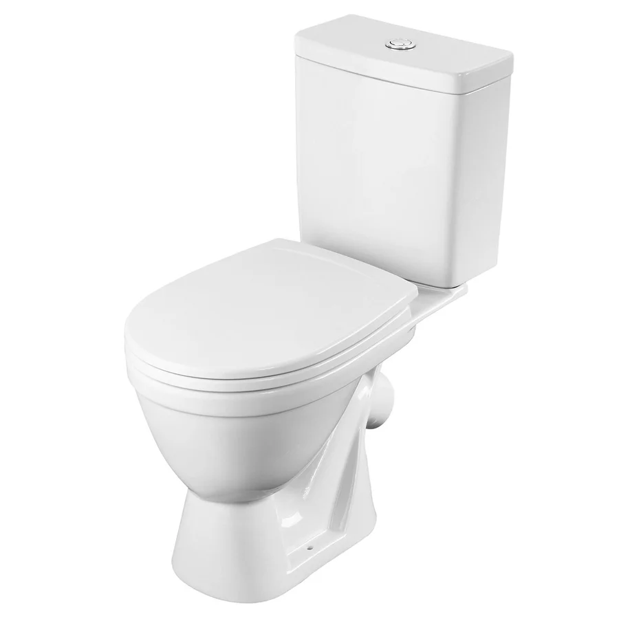 Унитаз-компакт напольный SANTEK УНО 1.WH50.1.613 кос.вып. 65*35 + сиденье (белый) 1.WH50.1.613