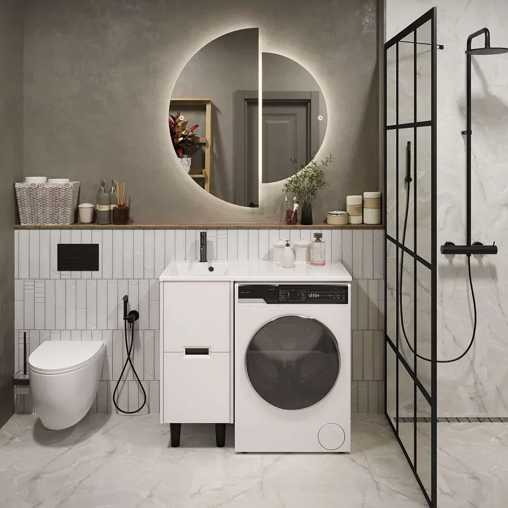 Тумба КЛЭР/Maid 38Н(100) (380х890х475) 2я белый. Фото 1 из 8