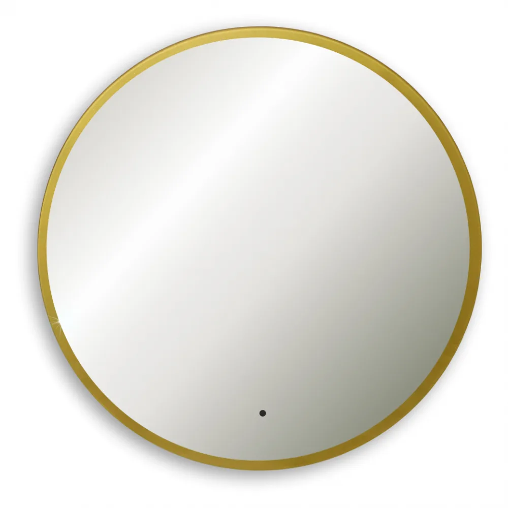 Зеркало ABBER Mond AG6204SCG-0.77 с подсветкой, бесконтактный выключатель, диммер, золото. Фото 1 из 3
