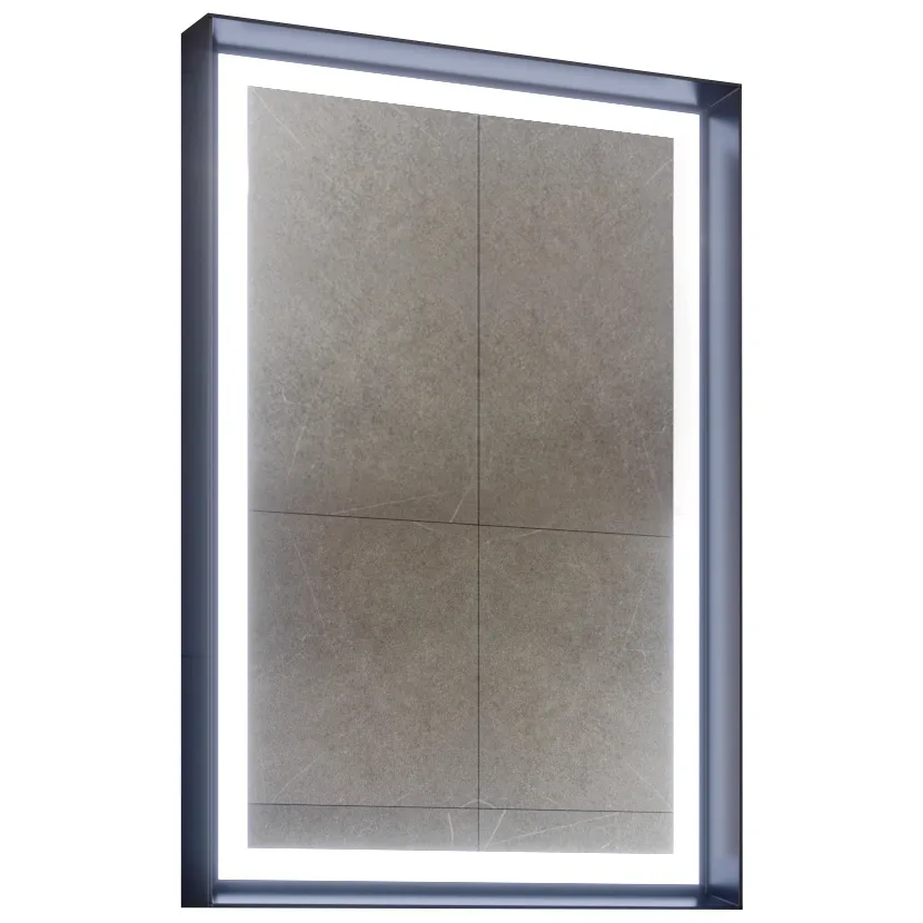 Зеркало ORKA Craft 60x90 c LED подсветкой, антрацит матовый 3000325