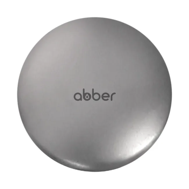 Накладка на слив для раковины ABBER AC0014MS серебряная матовая, керамика AC0014MS