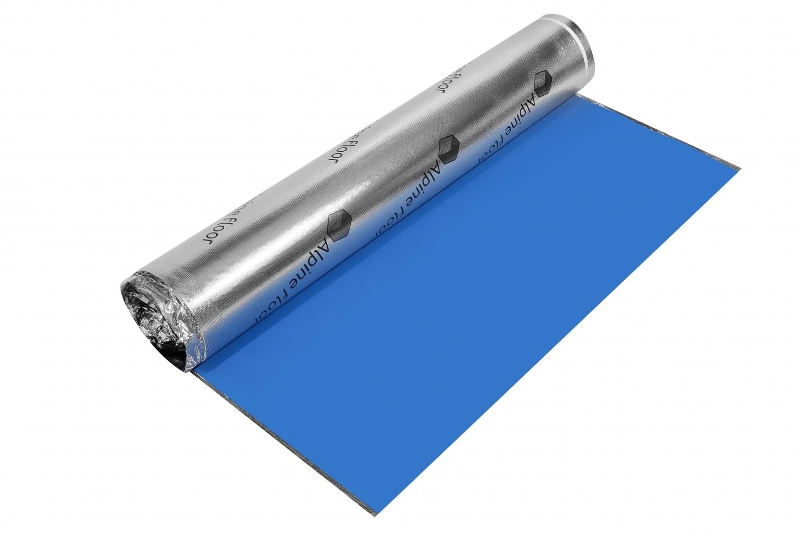 Подложка ALPINE FLOOR Серебристая фольгая синяя ЭВА (Silver Foil Blue Eva) 10000*1000*1,5 мм С-04 С-04