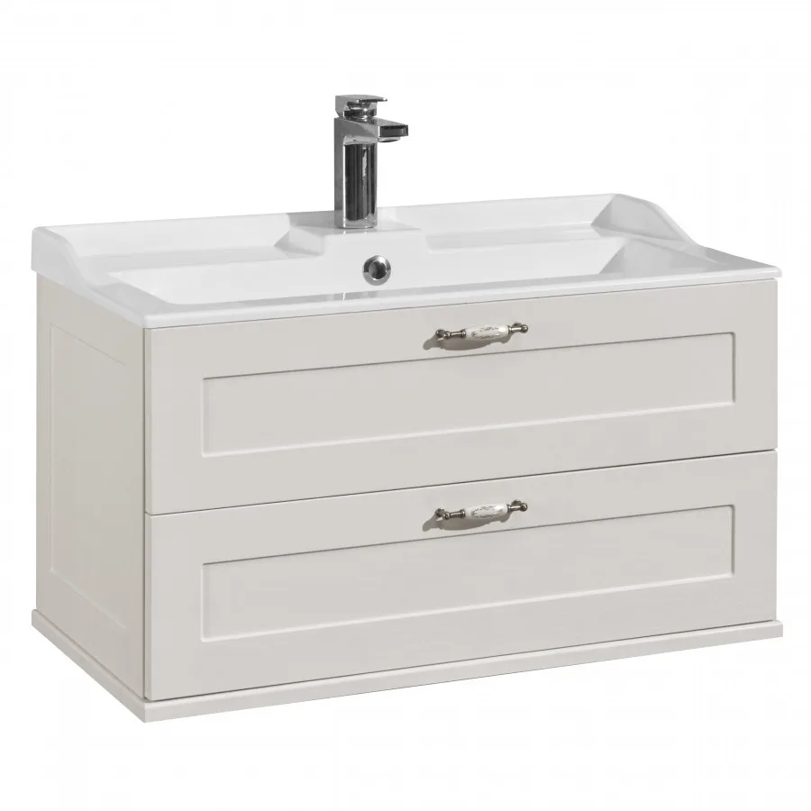 Тумба под раковину AQUATON Леон 80 дуб белый 1A186301LBPS0 1A187001LBPS0