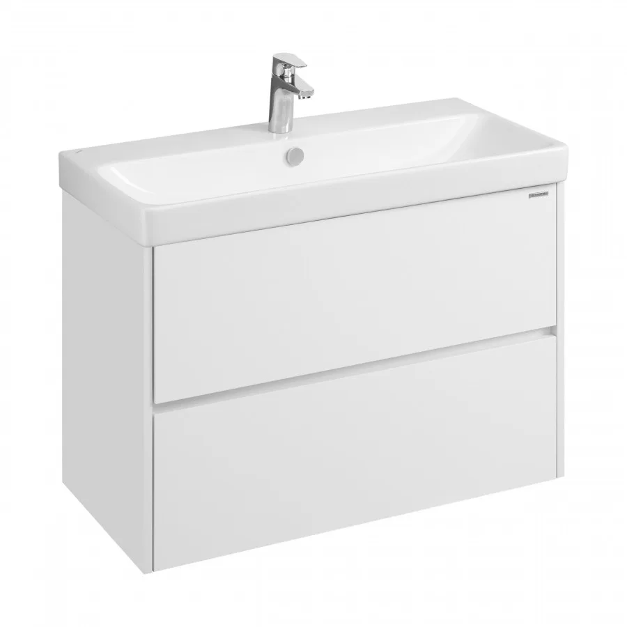 Тумба под раковину AQUATON Сканди 90 белый матовый, белый глянец 1A251901SD010 1A283001SD010