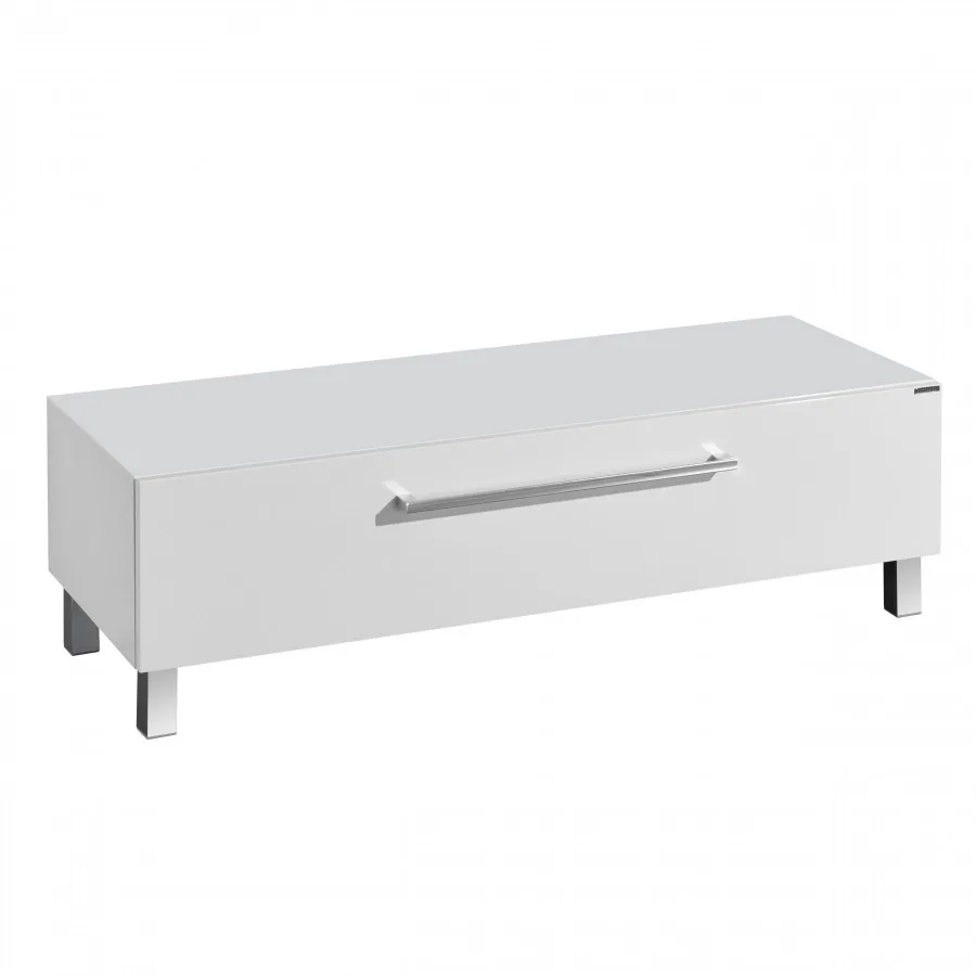 Комод AQUATON Мадрид 120 М с ящиком белый 1A168803MA010 1A127903MA010