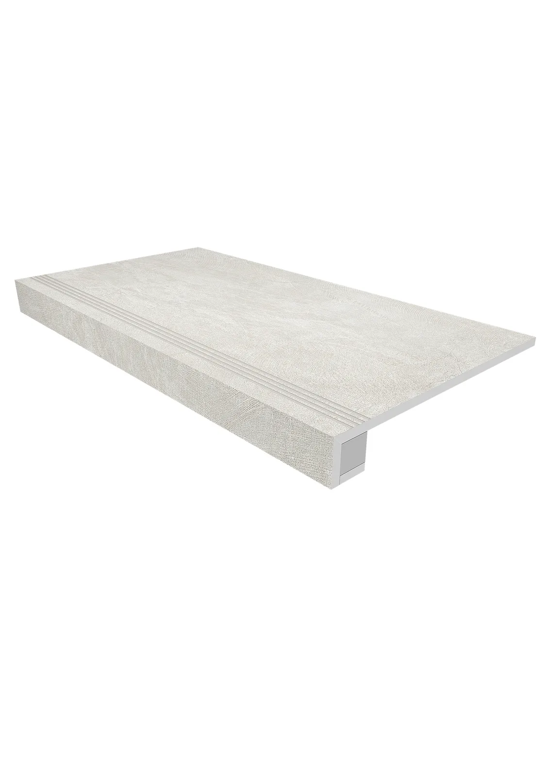 Комплект (Ступень SR00 (33x120) непол. (прямоугол. бортик) с насечками + Подступенок (14,5x120)) 39136