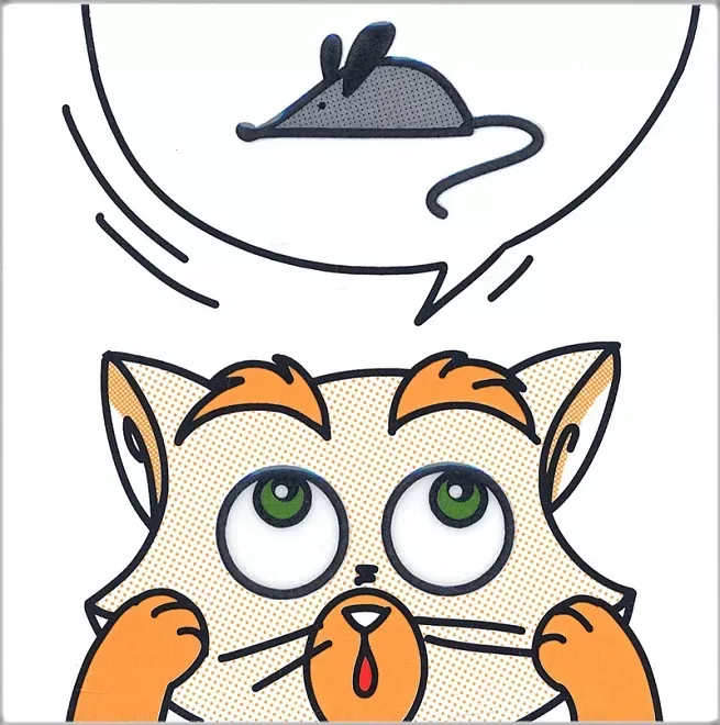 Декор Кошки-Мышки. Мышка матовый 20x20x0,69