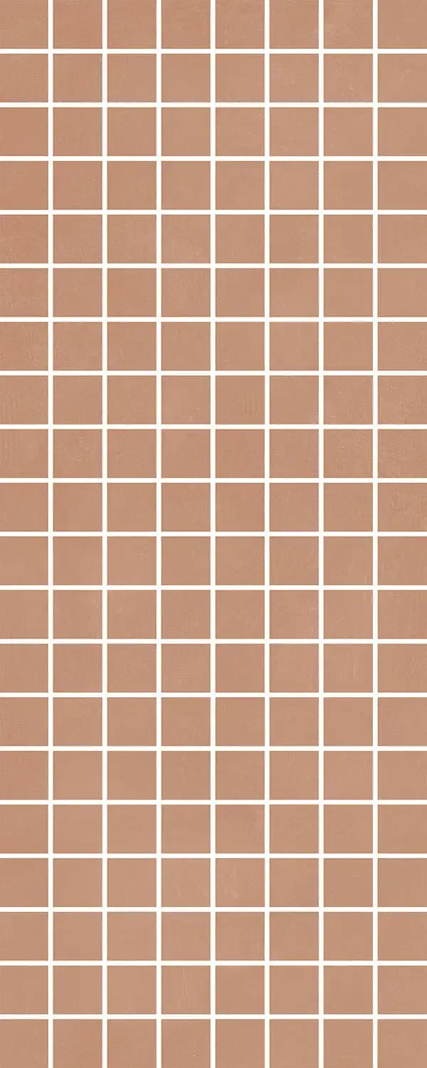 Декор Каннареджо мозаичный оранжевый матовый 20x50x0,8 из 160 частей 2,3х2,3 MM7254