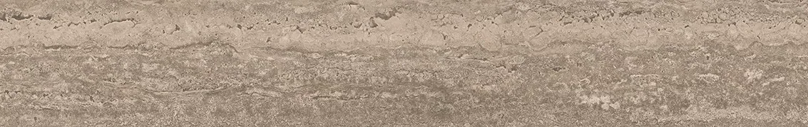 Плинтус Про Травертин бежевый тёмный матовый обрезной 60x9,5x0,9. Фото 1 из 1