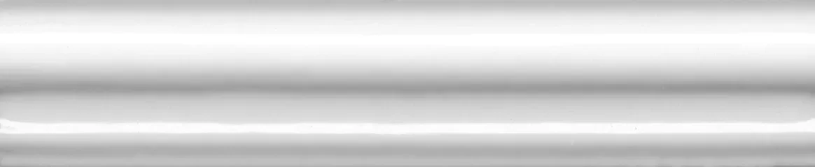 Бордюр Багет Граньяно белый глянцевый 15x3x1,6 BLD010