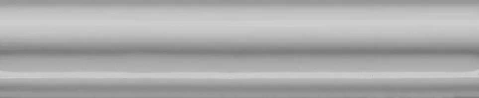Бордюр Багет Клемансо серый темный глянцевый 15x3x1,6 BLD032