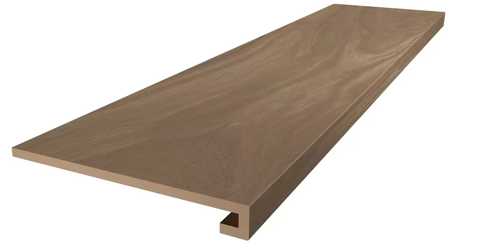 Ступень Монтиони коричневый матовый обрезной 33x119,5x0,9 SG518520R\GCF