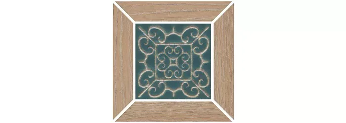 Декор Тровазо наборный бежевый матовый 13x13x0,9. Фото 1 из 1