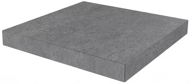 Ступень угловая клееная Фондамента серый темный 33x33x0,9