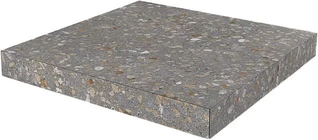 Ступень угловая клееная Терраццо коричневый 33x33x0,9. Фото 1 из 1