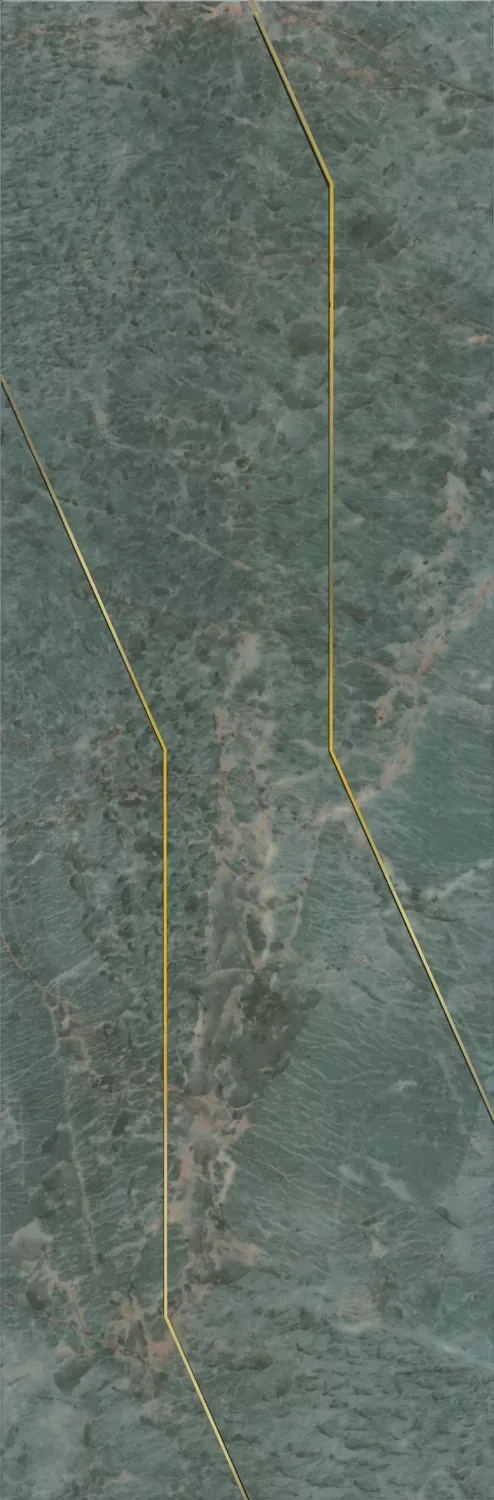 Декор Эвора зеленый глянцевый обрезной 30x89,5x0,9. Фото 1 из 1