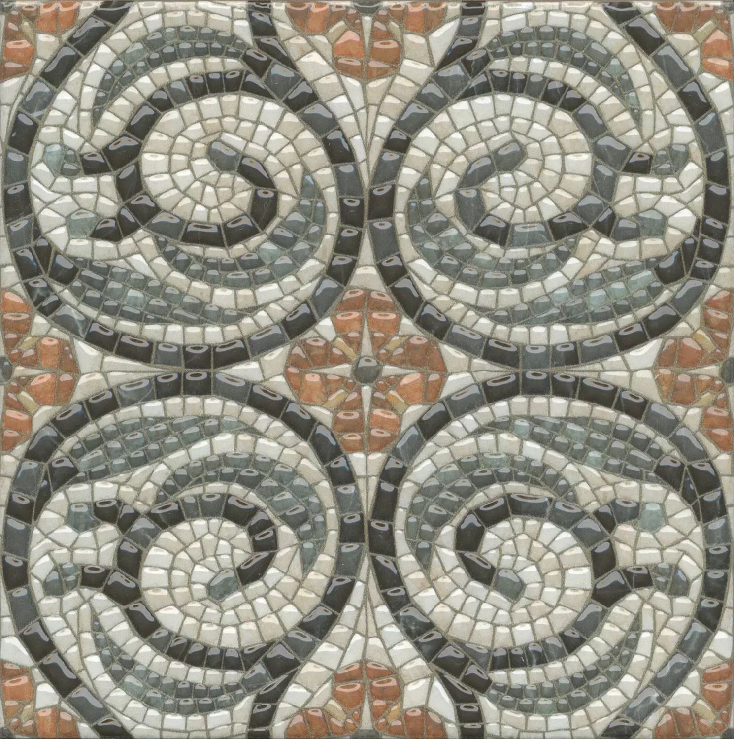 Декор Стемма глянцевый 20x20x0,69 HGD\A433\5009