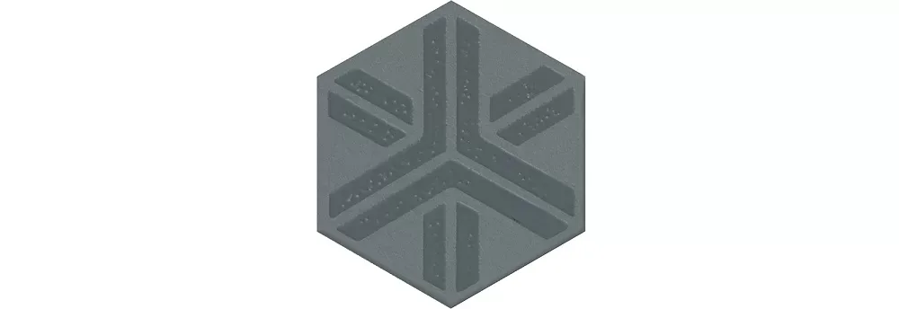 Декор Агуста синий матовый 6x5,2x0,69