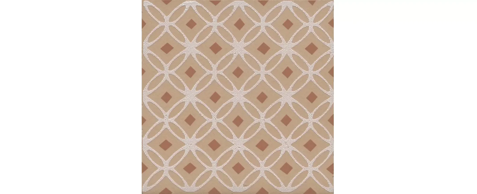 Декор Агуста 1 оранжевый матовый 9,8x9,8x0,7. Фото 1 из 1