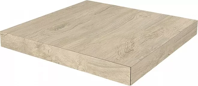 Ступень угловая клееная левая Сальветти капучино светлый 33x33x0,9. Фото 1 из 1