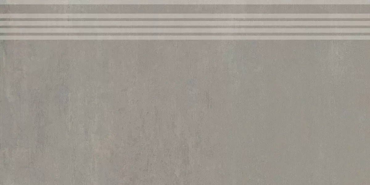 Ступень Гварди серый светлый матовый обрезной 30x60x0,9
