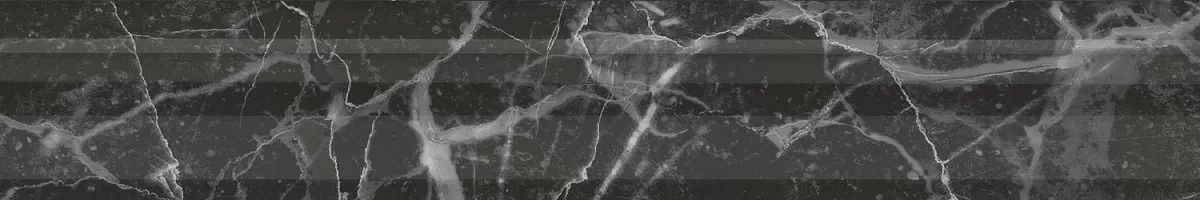Бордюр Коррер чёрный глянцевый обрезной 30x5x1,9 BLC039R