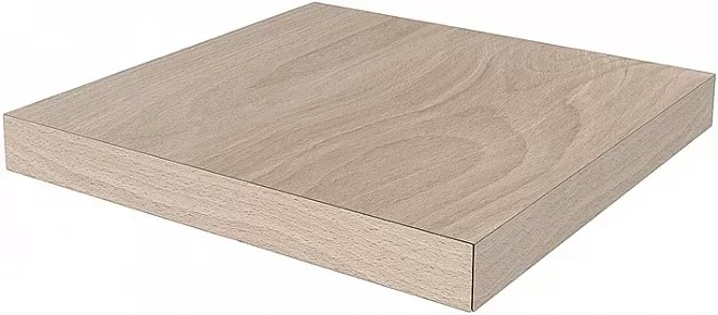 Ступень угловая клееная левая Про Вуд бежевый светлый 33x33x0,9