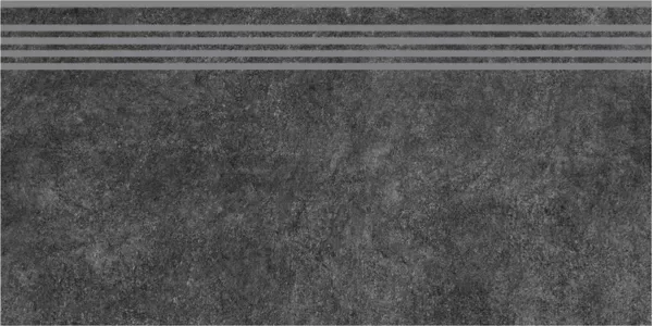 Ступень Королевская дорога черный обрезной 30x60x0,9