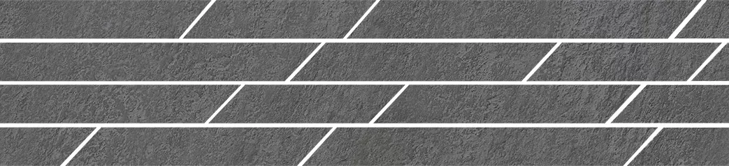 Бордюр Гренель серый темный мозаичный 46,8x9,8x0,9. Фото 1 из 1