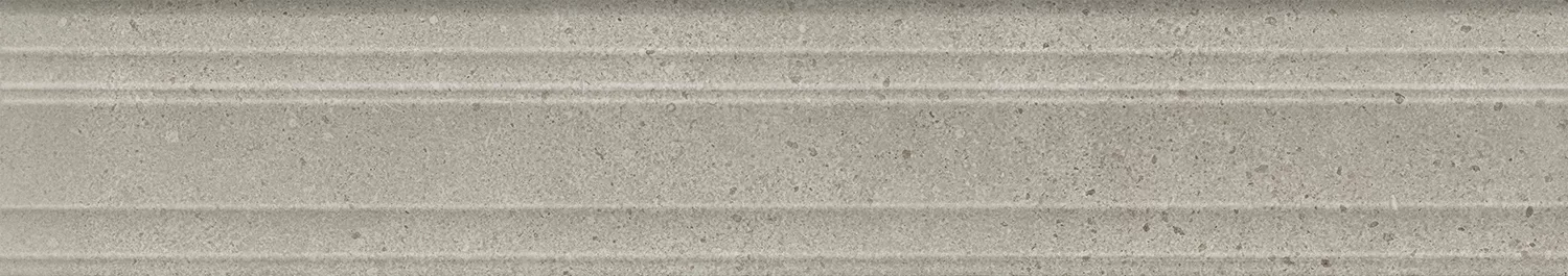 Бордюр Багет Монсеррат серый светлый матовый обрезной 40x7,3x2,7