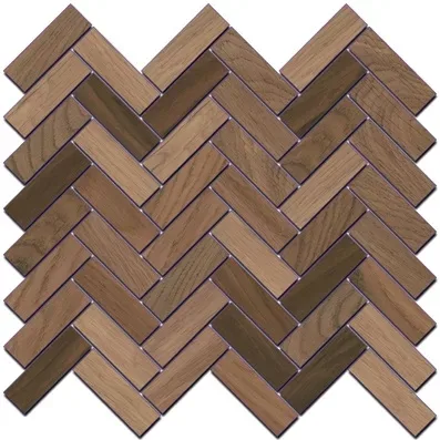 Декор Селект Вуд бежевый темный мозаичный 33x33x0,9