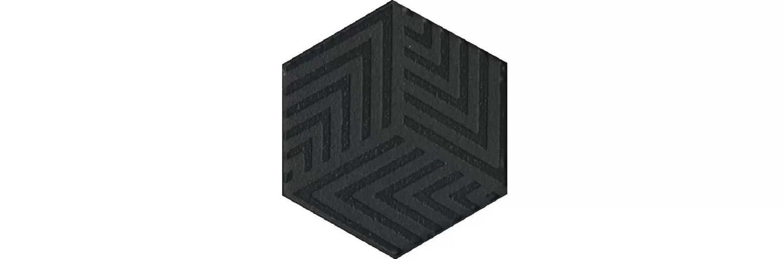 Декор Агуста черный 6x5,2x0,69. Фото 1 из 1